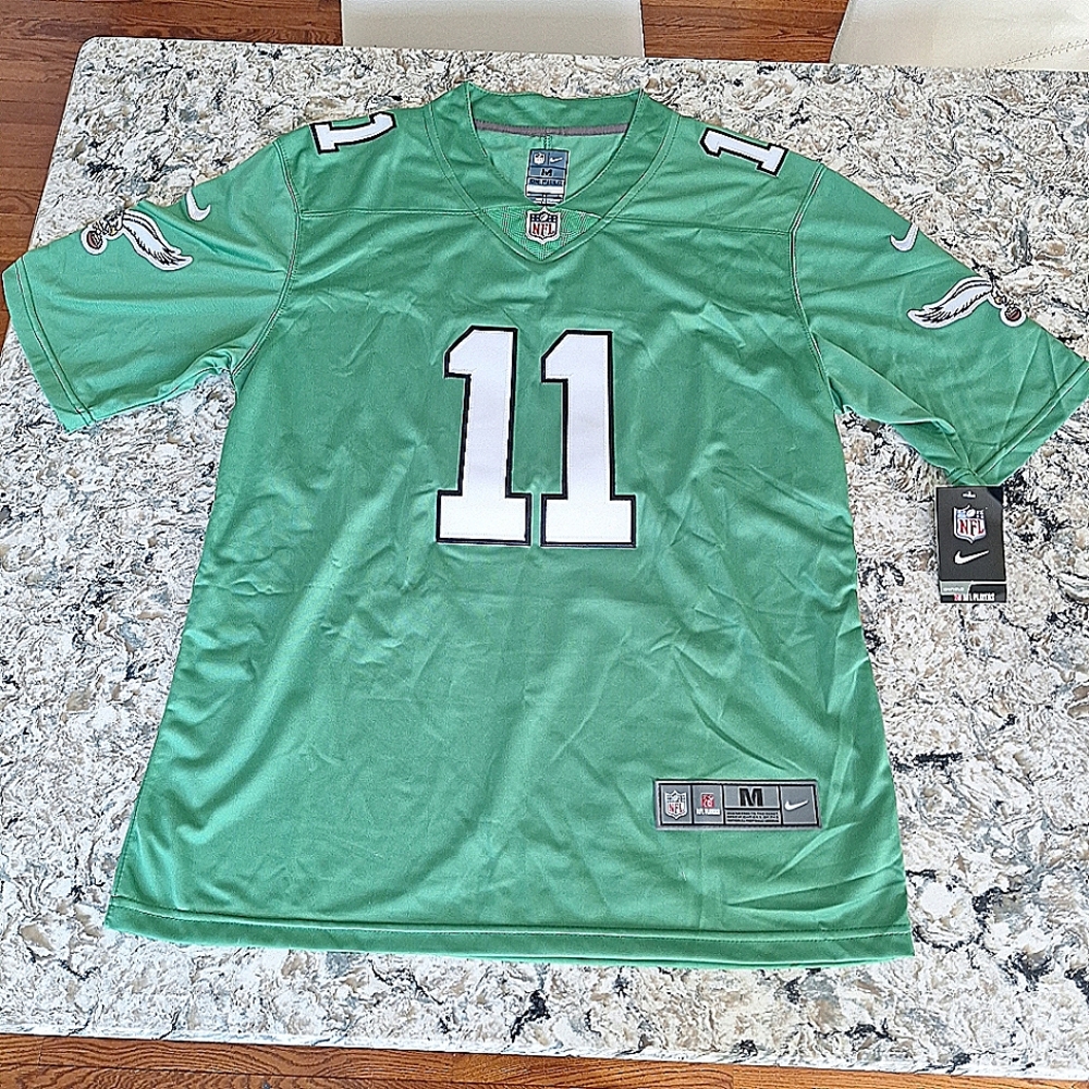 Nike eagles AJ Brown limited alternate Kelly Green game Jersey medium new